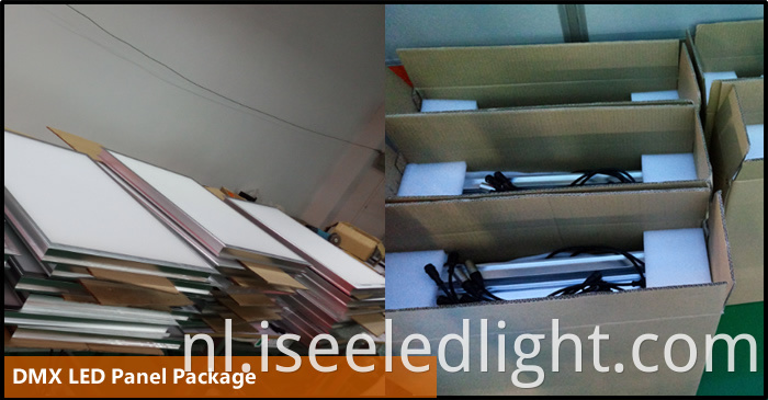 package of the dmx led panel light